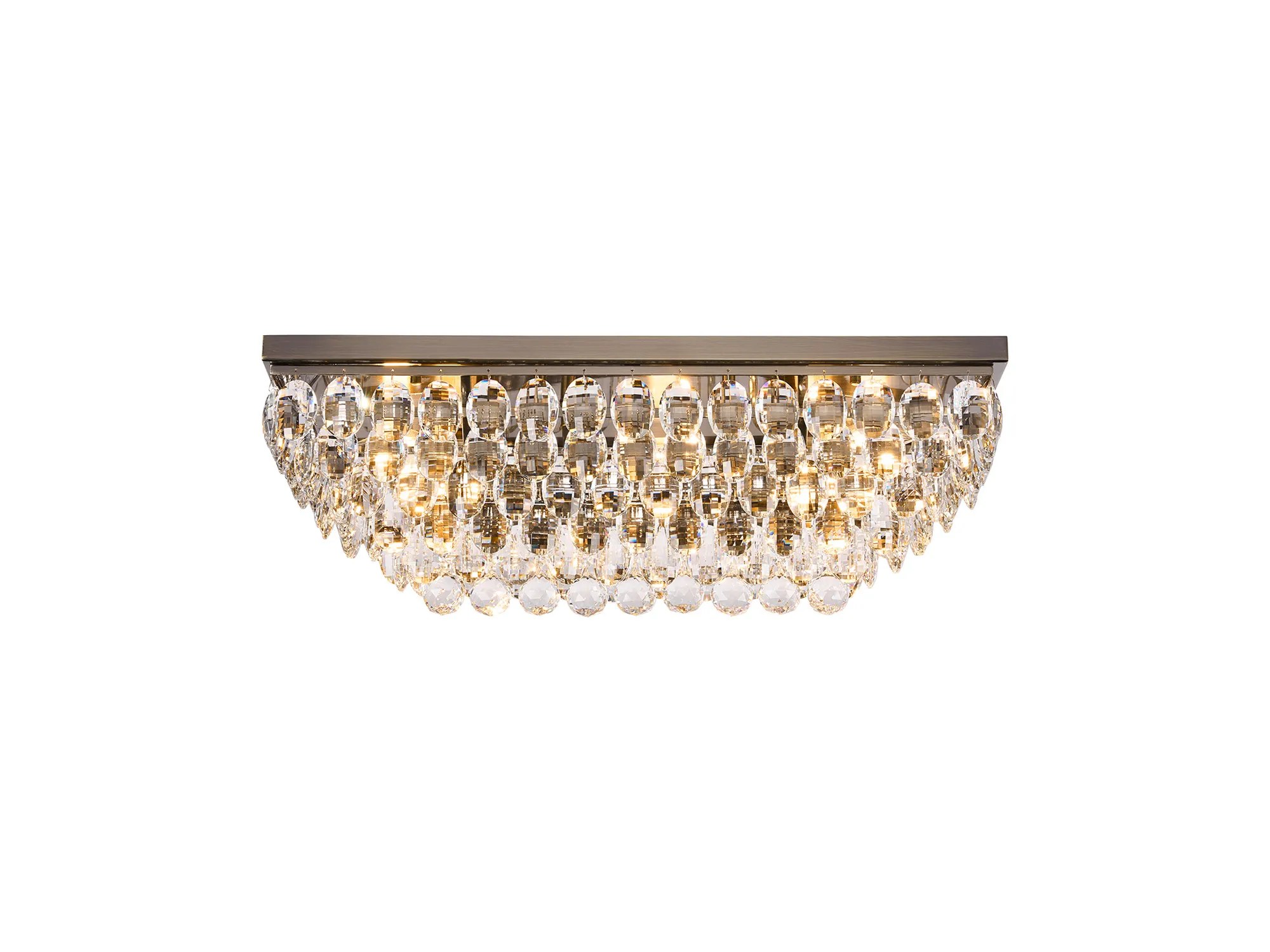Coniston Linear Flush Ceiling 5 Light Antique Brass IL32826AB  Diyas Coniston Antique Brass